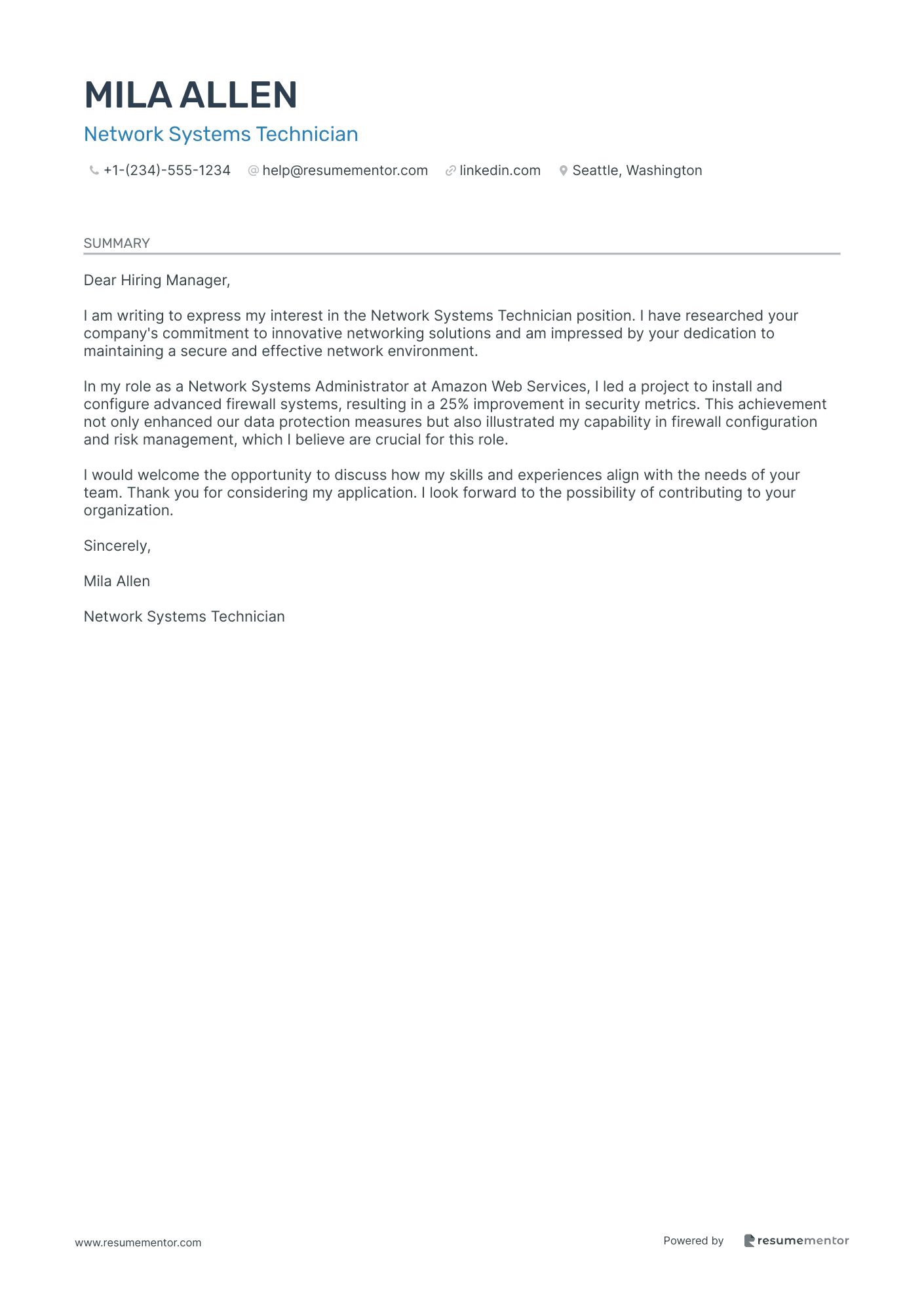 Network Systems Technician