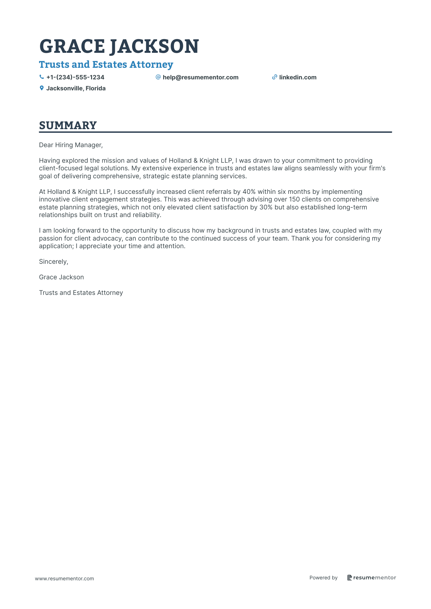 Trusts and Estates Attorney