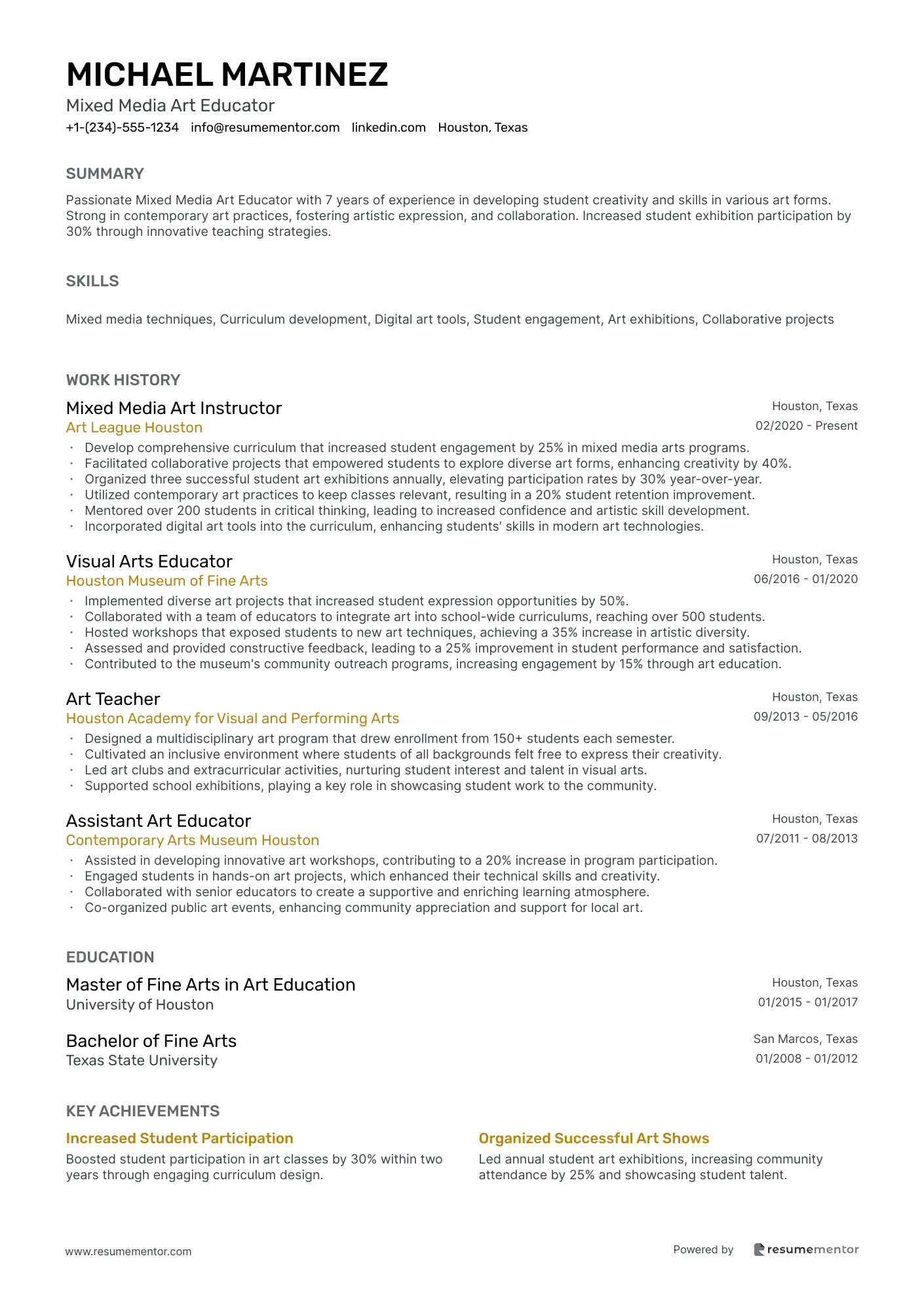 Mixed Media Art Educator