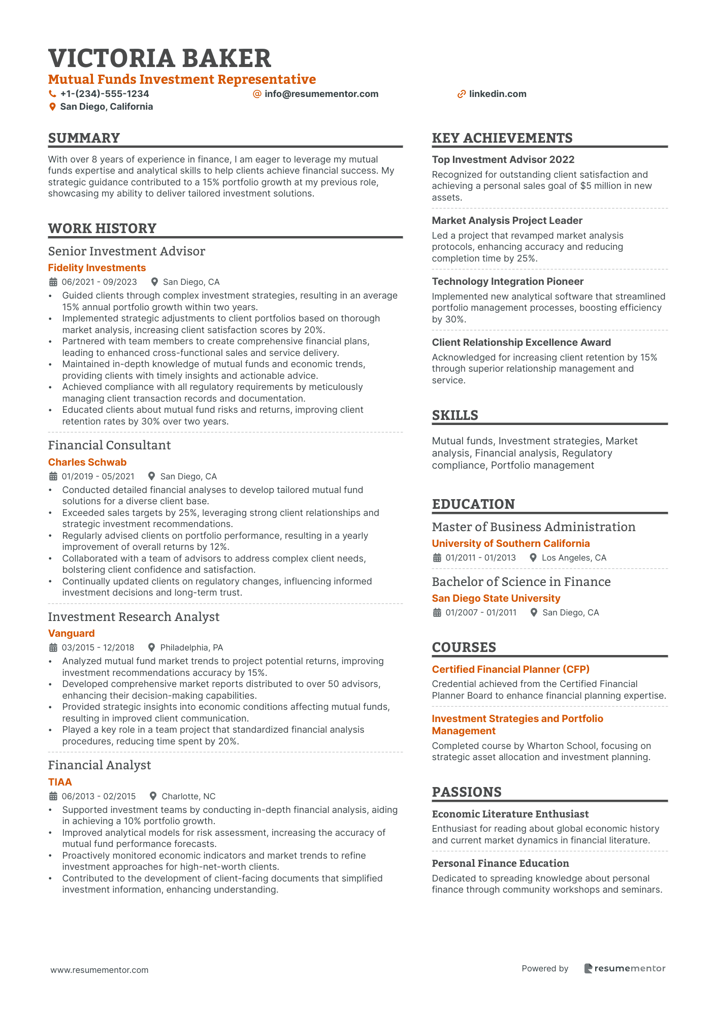 Mutual Funds Investment Representative