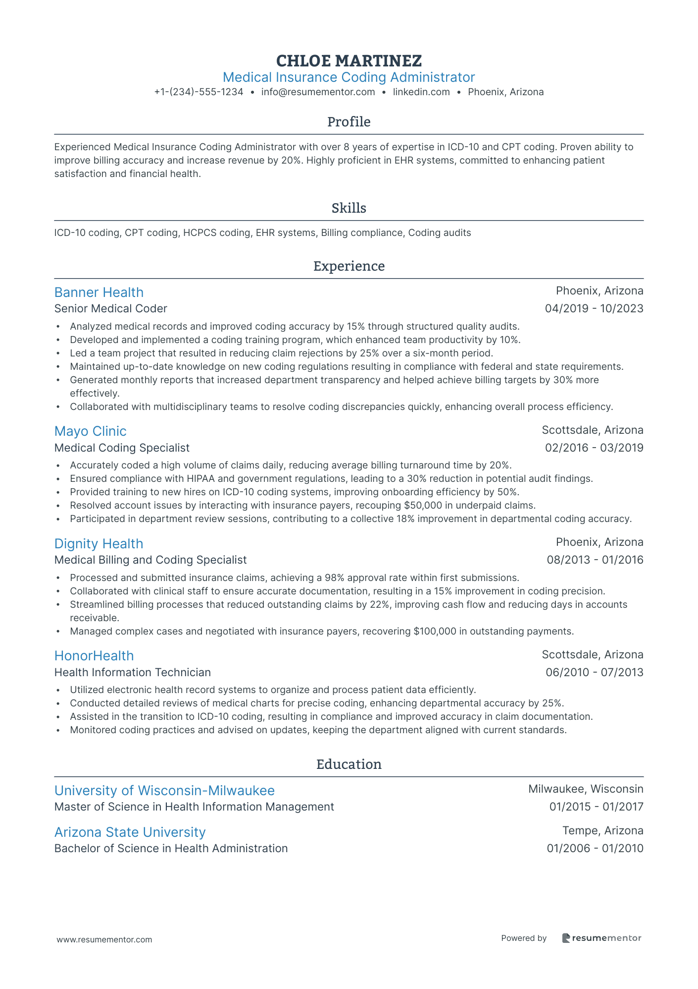 Medical Insurance Coding Administrator