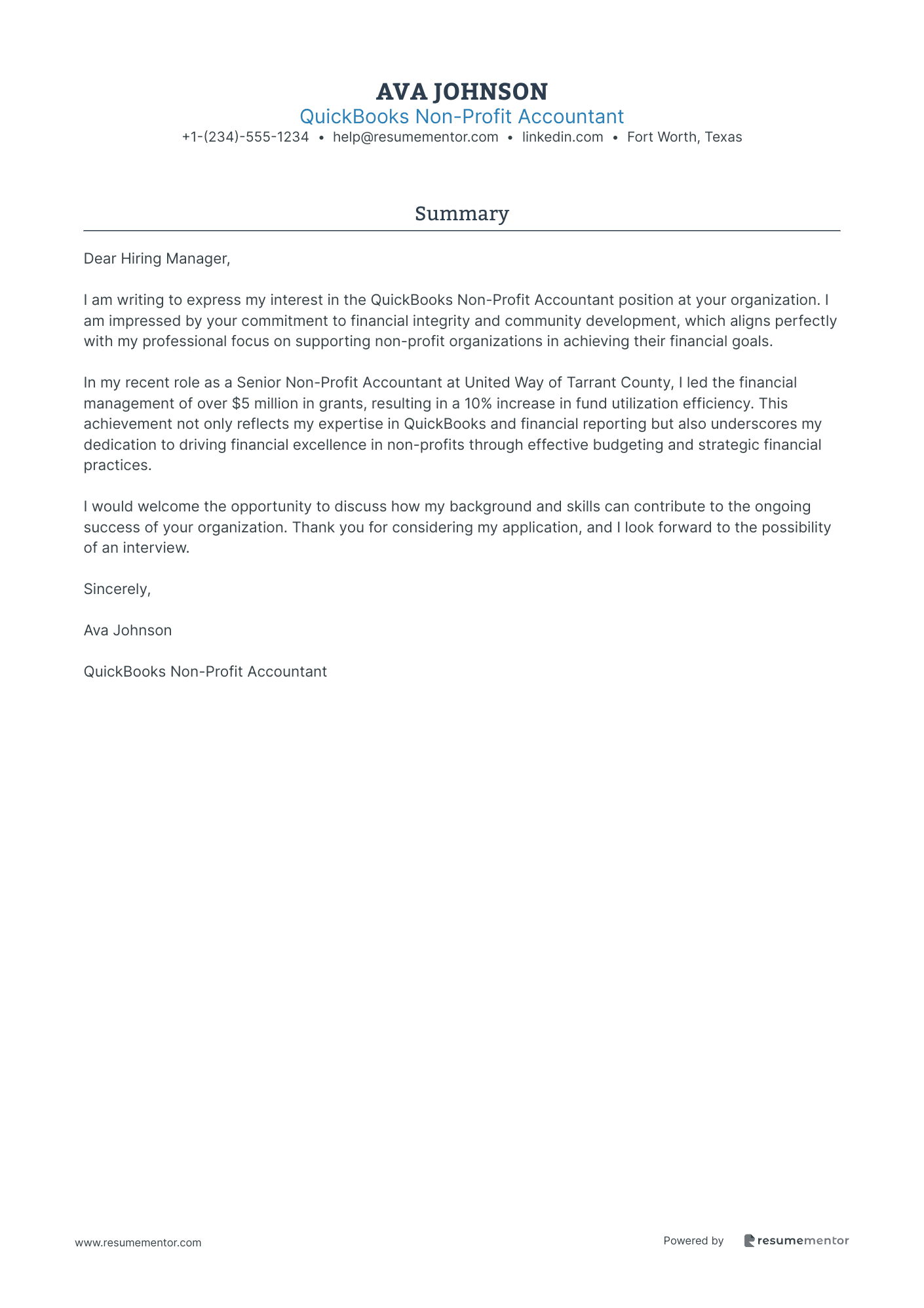 QuickBooks Non Profit Accountant
