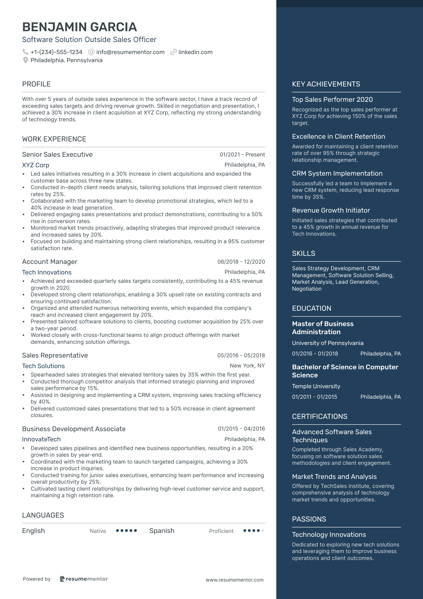 Software Solution Outside Sales Officer