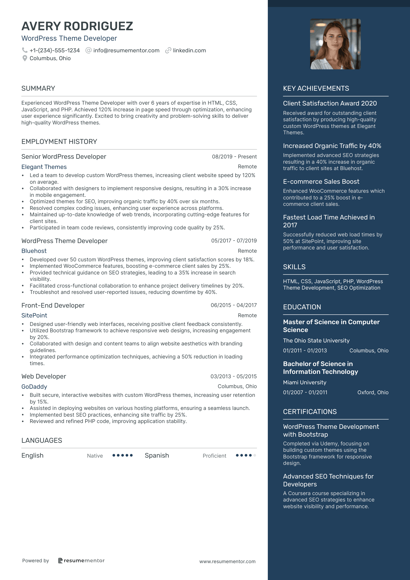 Wordpress Theme Developer