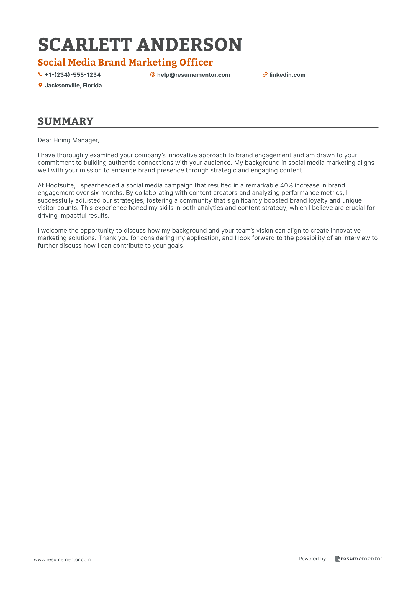 Social Media Brand Marketing Officer