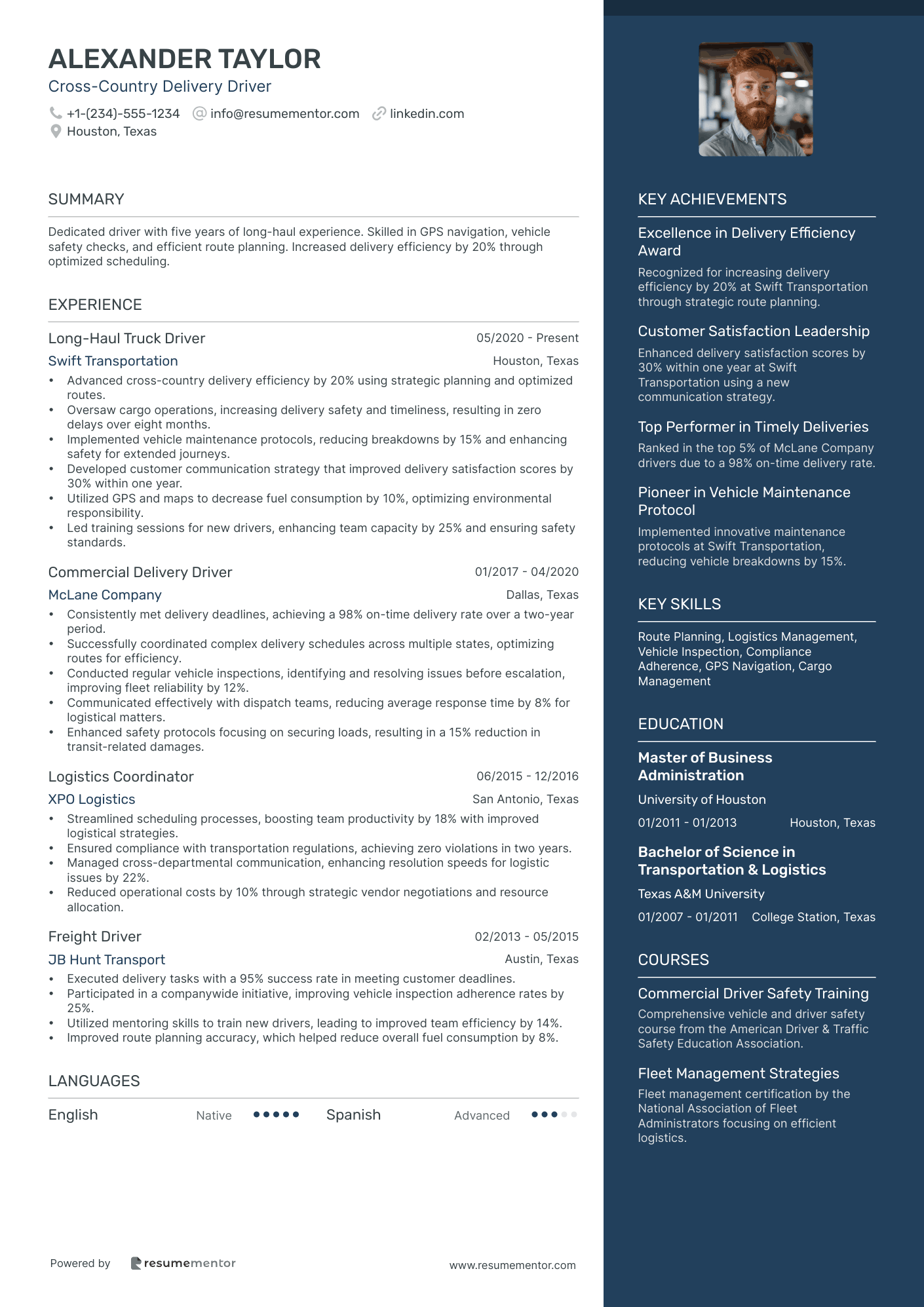 Cross Country Delivery Driver