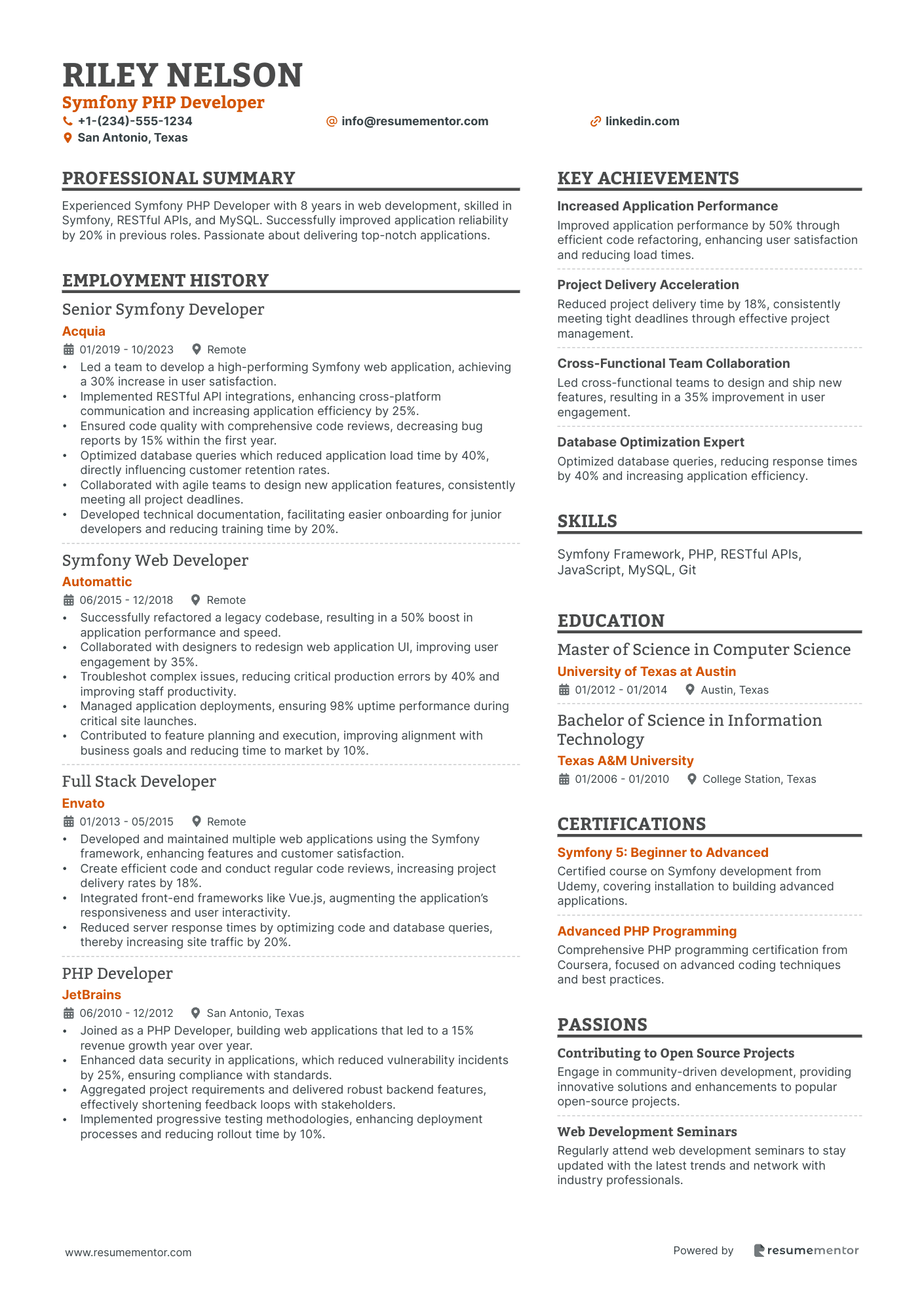 Symfony PHP Developer