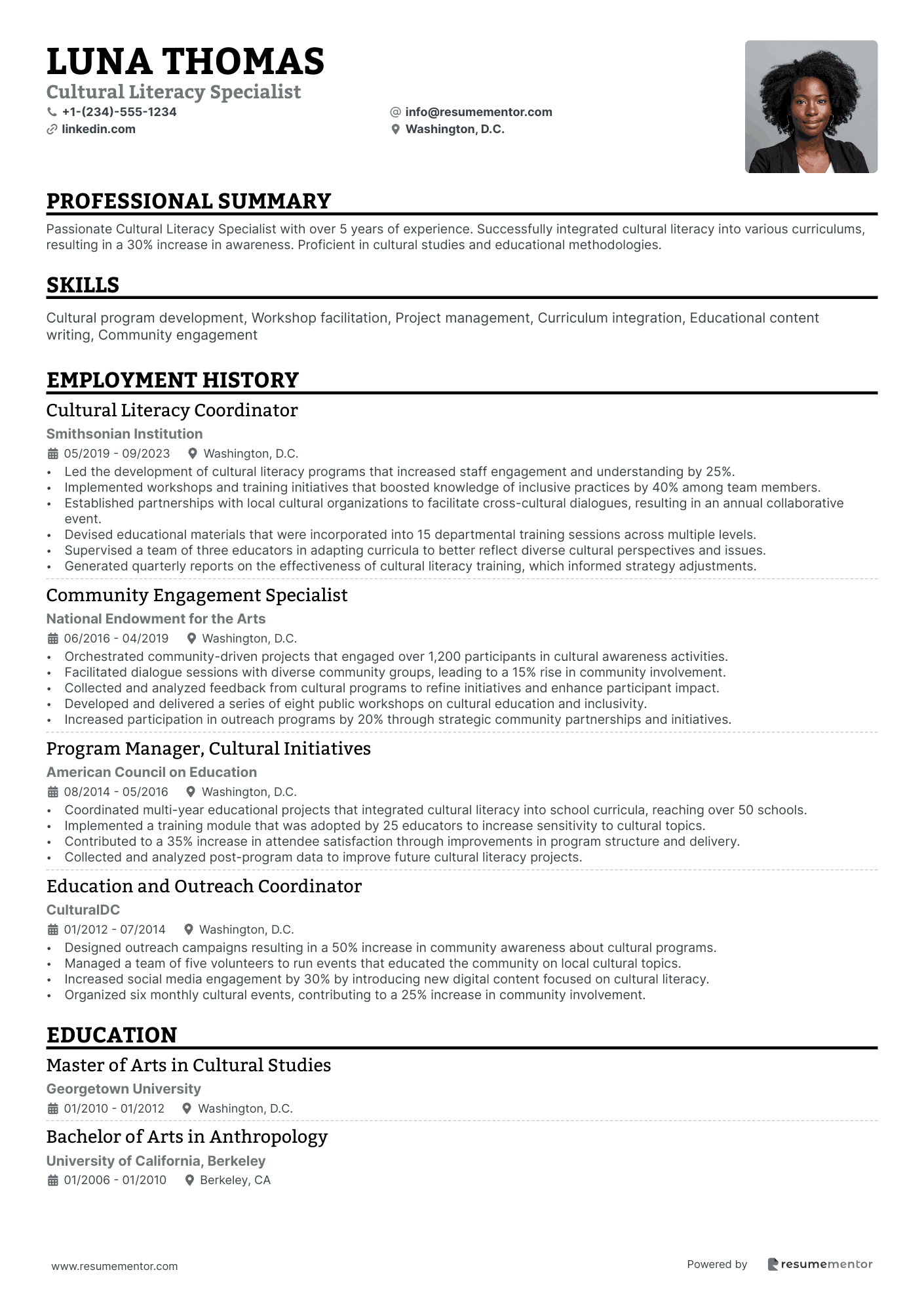 Cultural Literacy Specialist