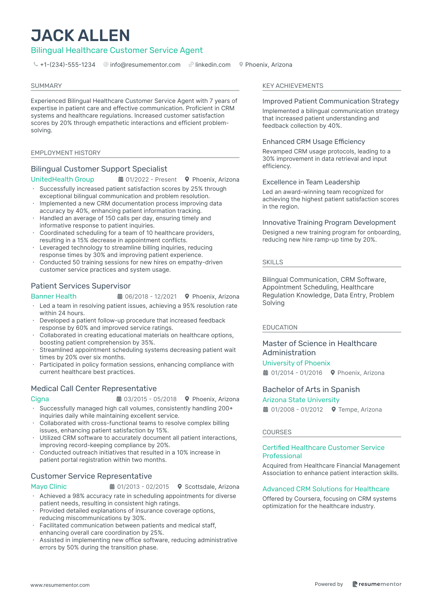 Bilingual Healthcare Customer Service Agent