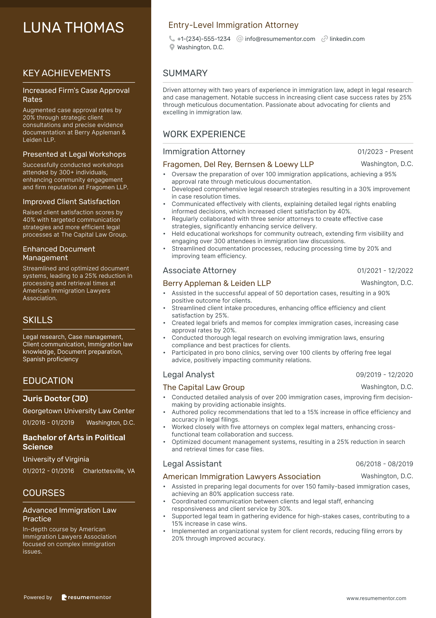 Entry Level Immigration Attorney
