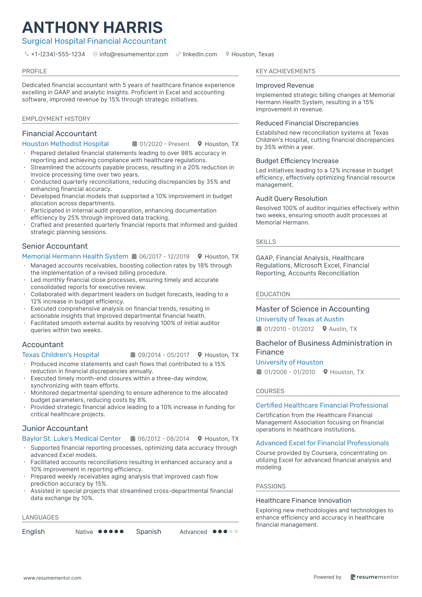 Surgical Hospital Financial Accountant