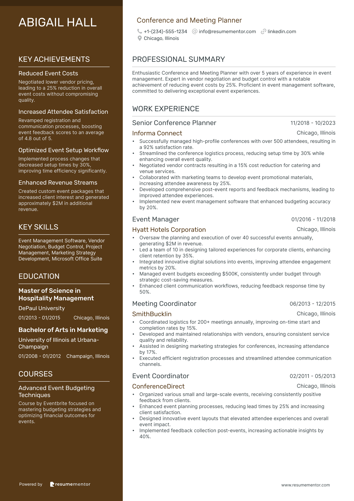 Conference and Meeting Planner