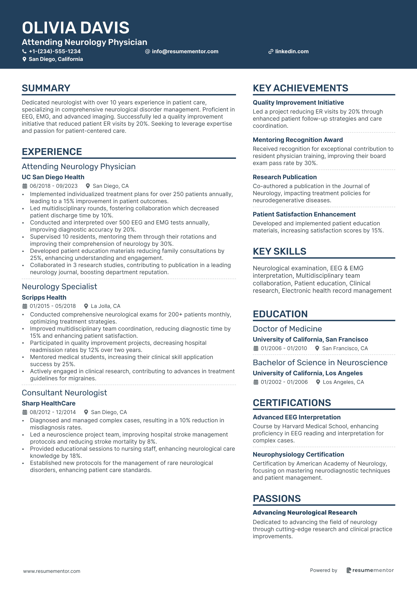 Attending Neurology Physician
