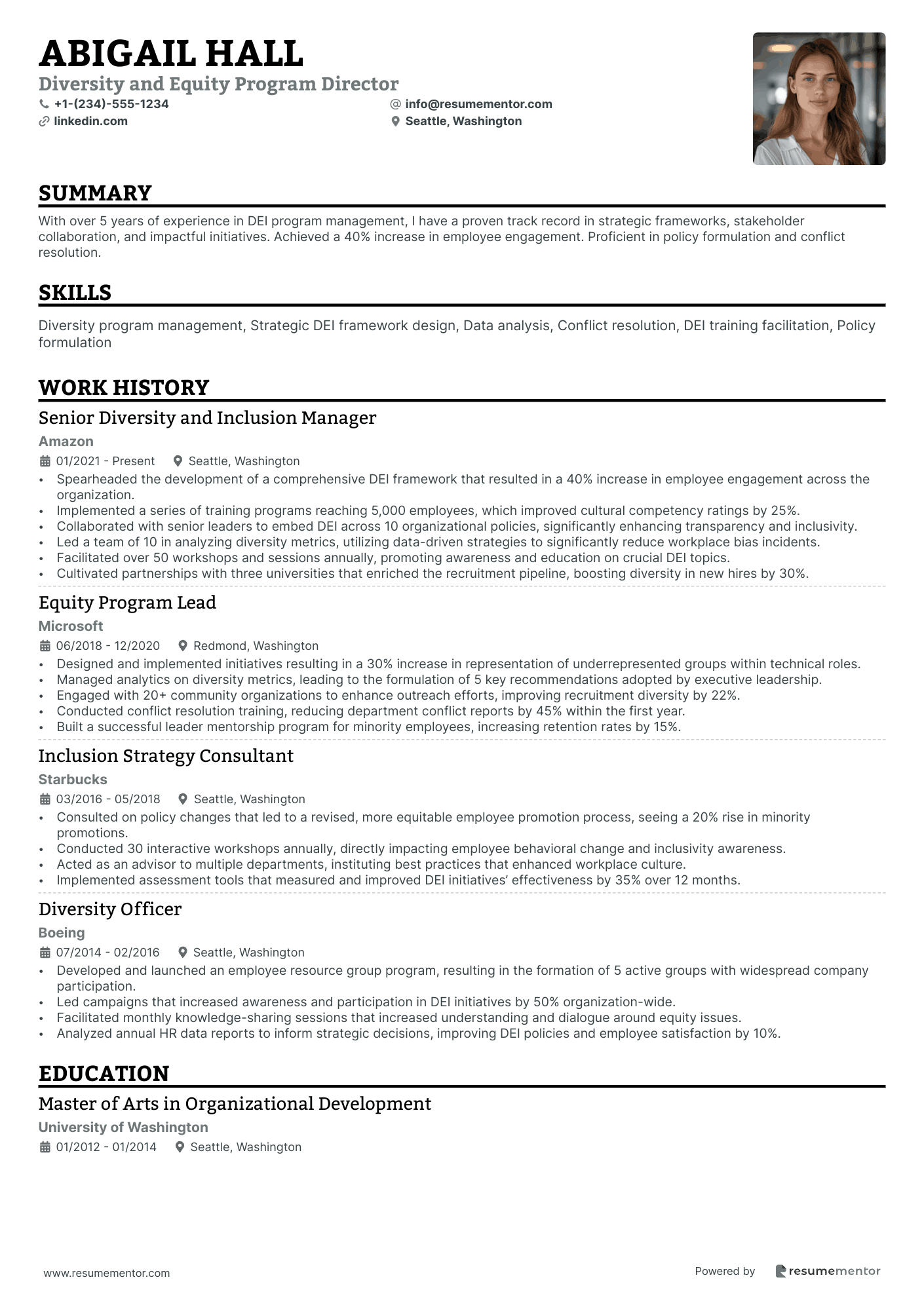 Diversity and Equity Program Director