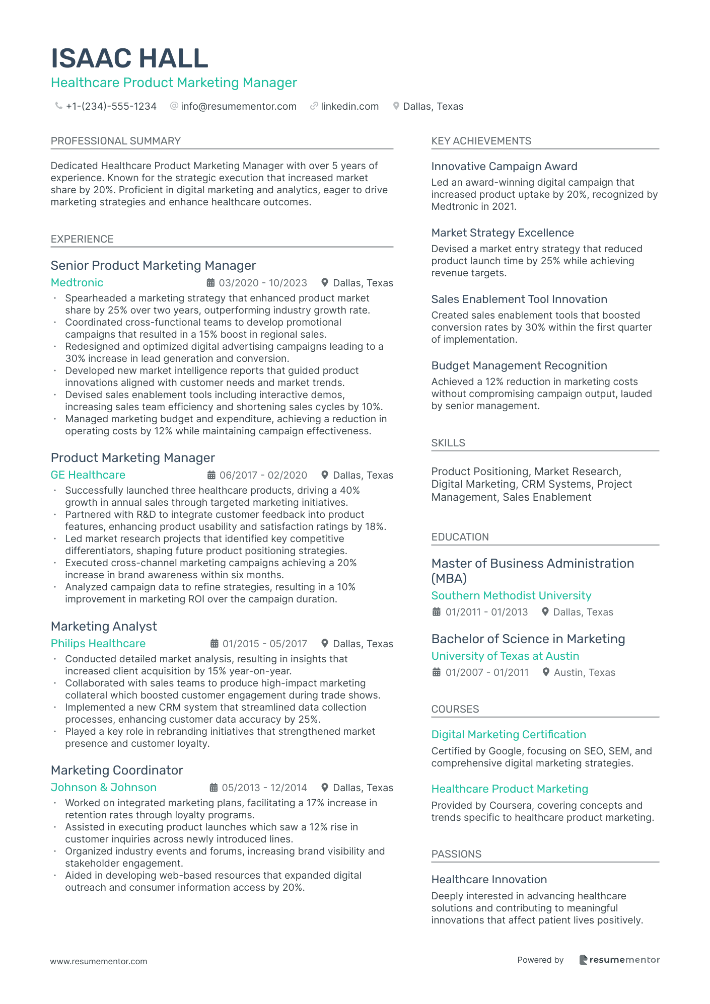 Healthcare Product Marketing Manager