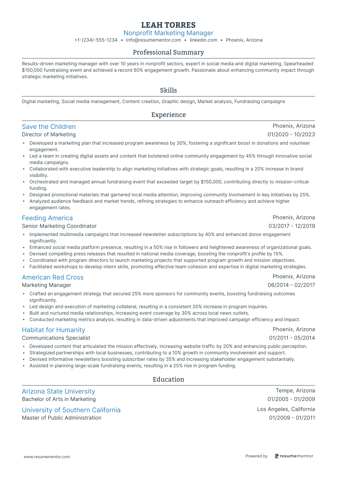 Nonprofit Marketing Manager