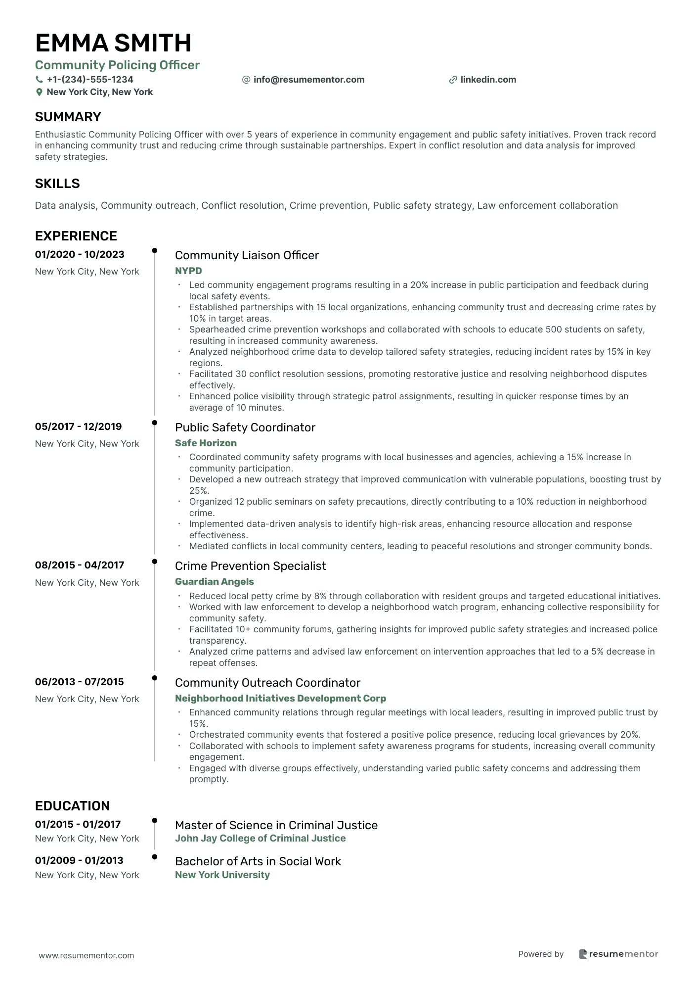 Community Policing Officer
