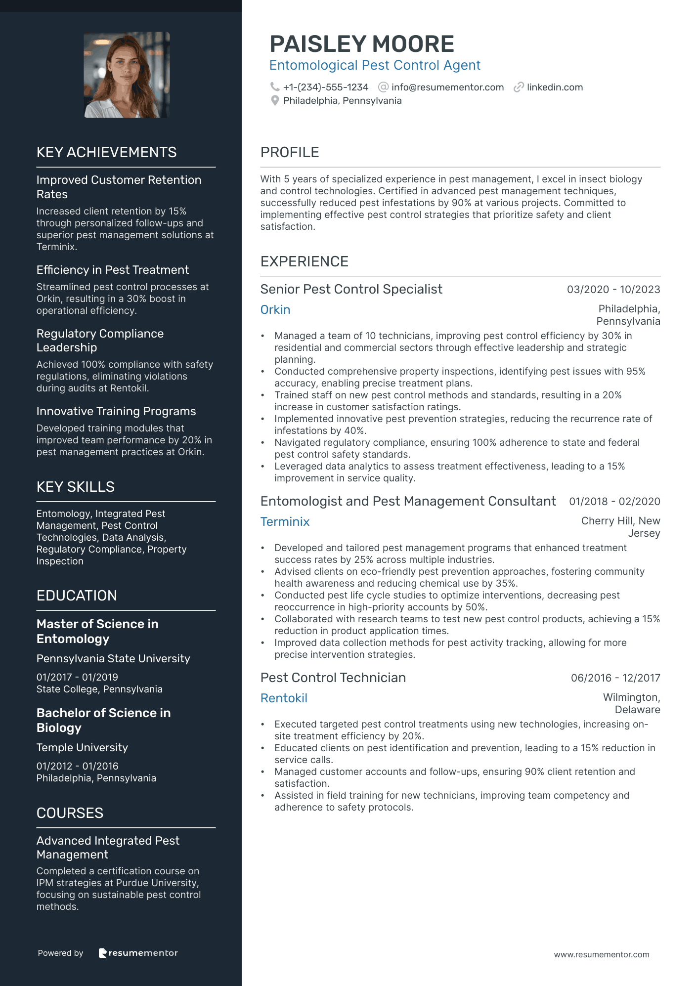 Entomological Pest Control Agent
