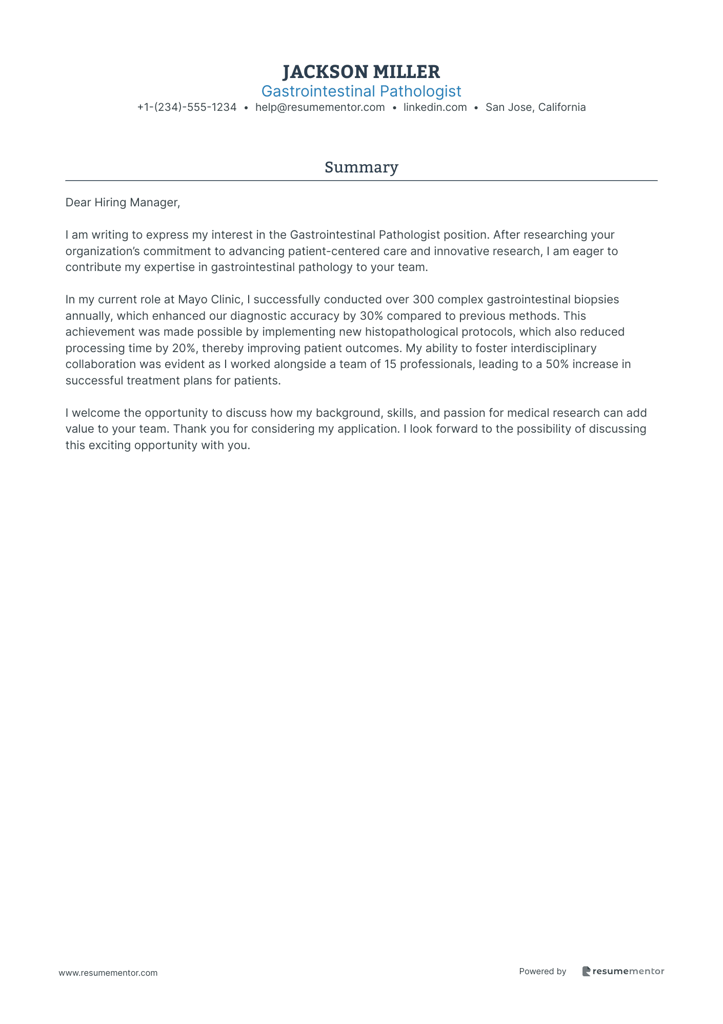 Gastrointestinal Pathologist