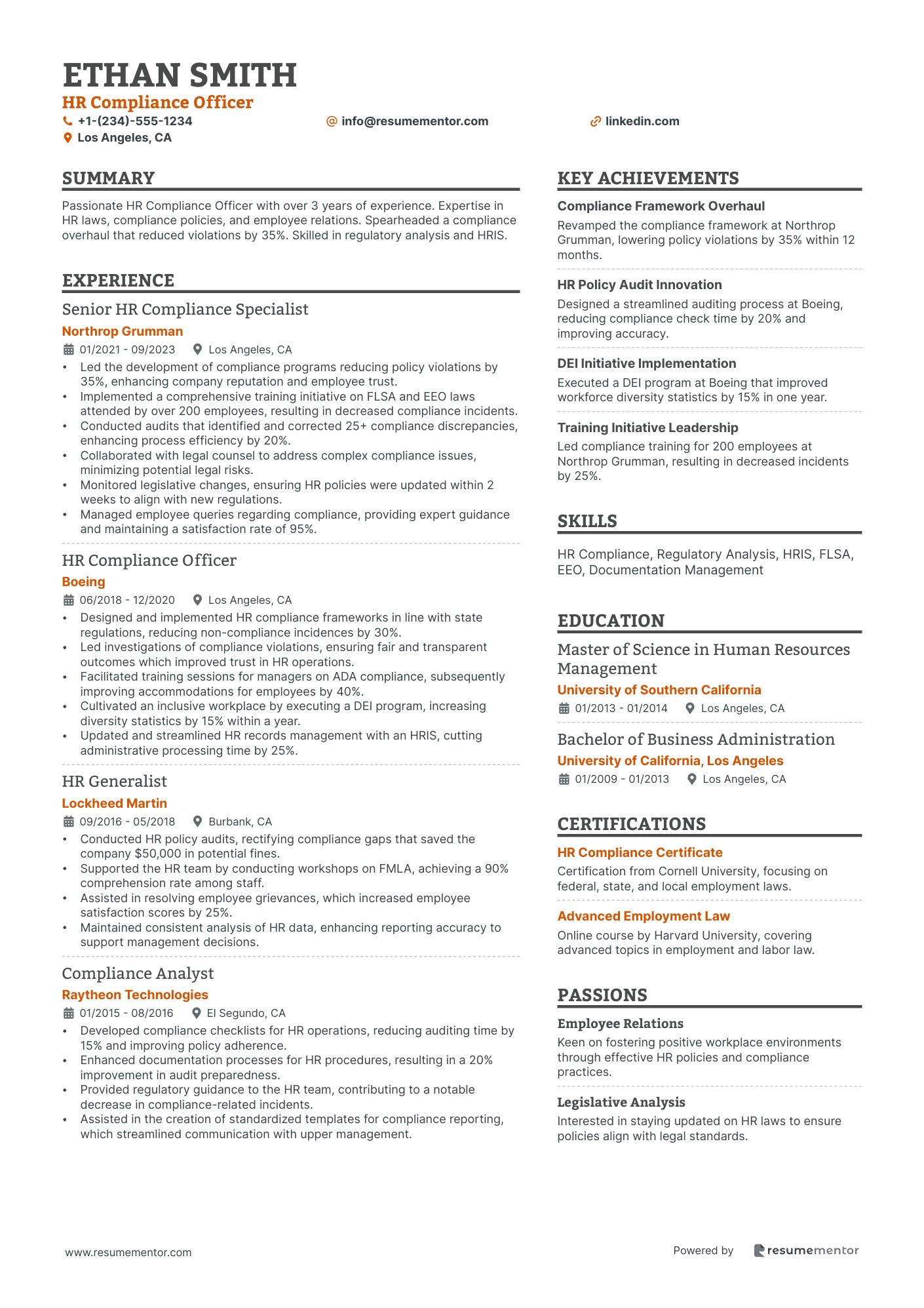 HR Compliance Officer