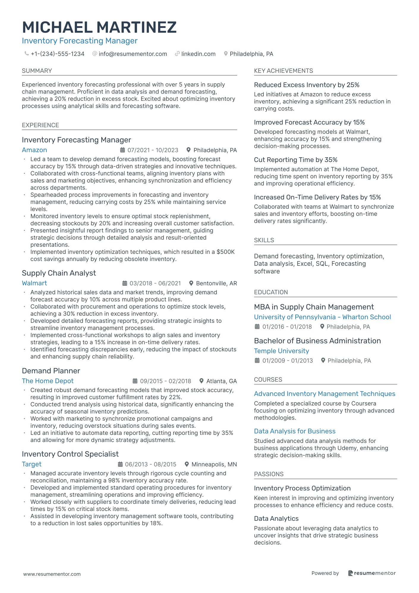 Inventory Forecasting Manager