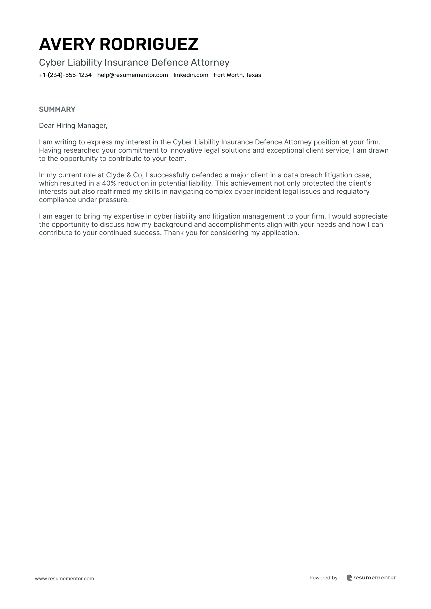 Cyber Liability Insurance Defence Attorney