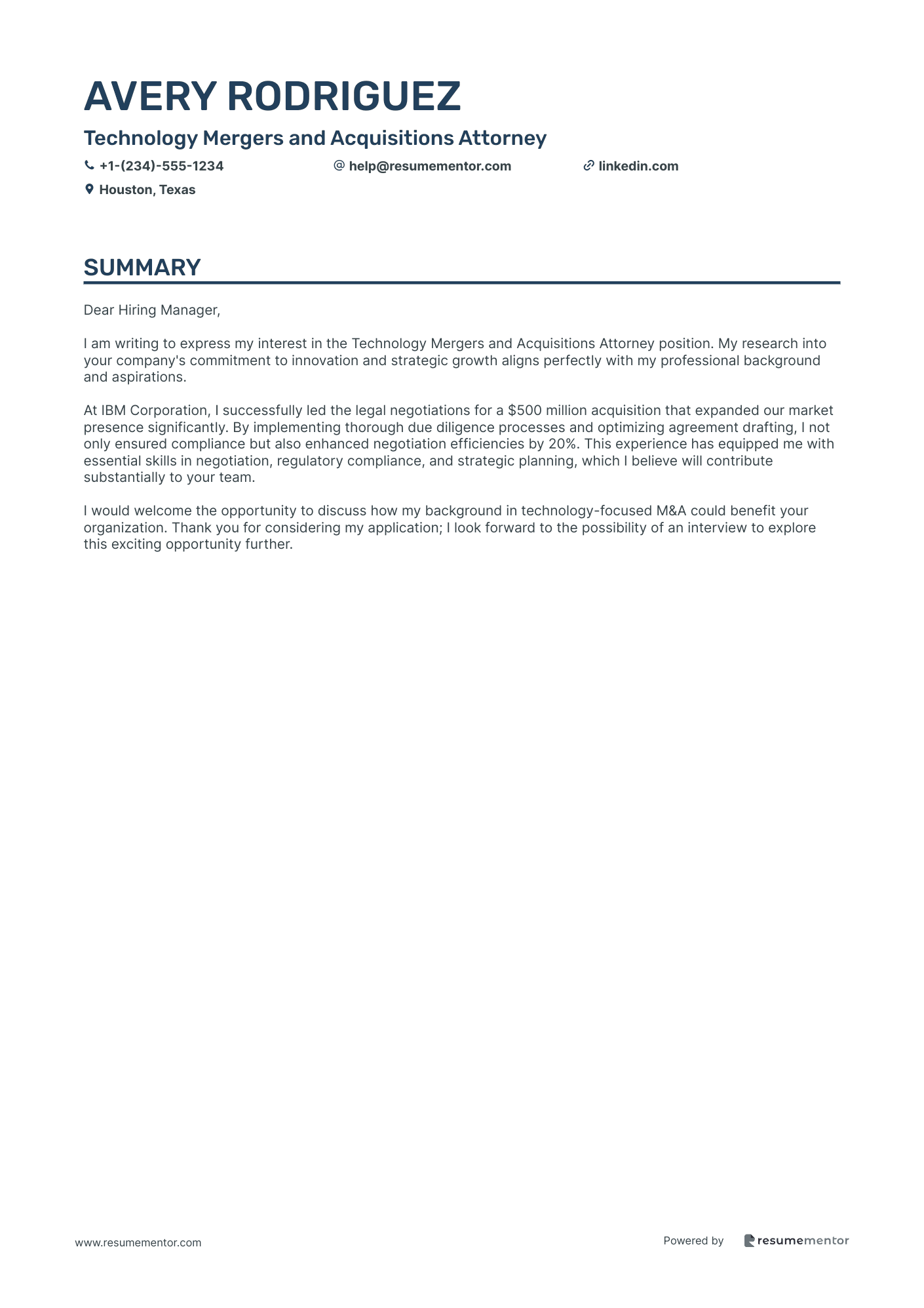 Technology Mergers and Acquisitions Attorney