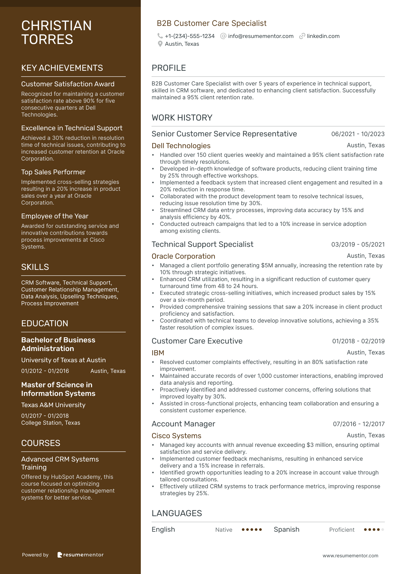 B2B Customer Care Specialist