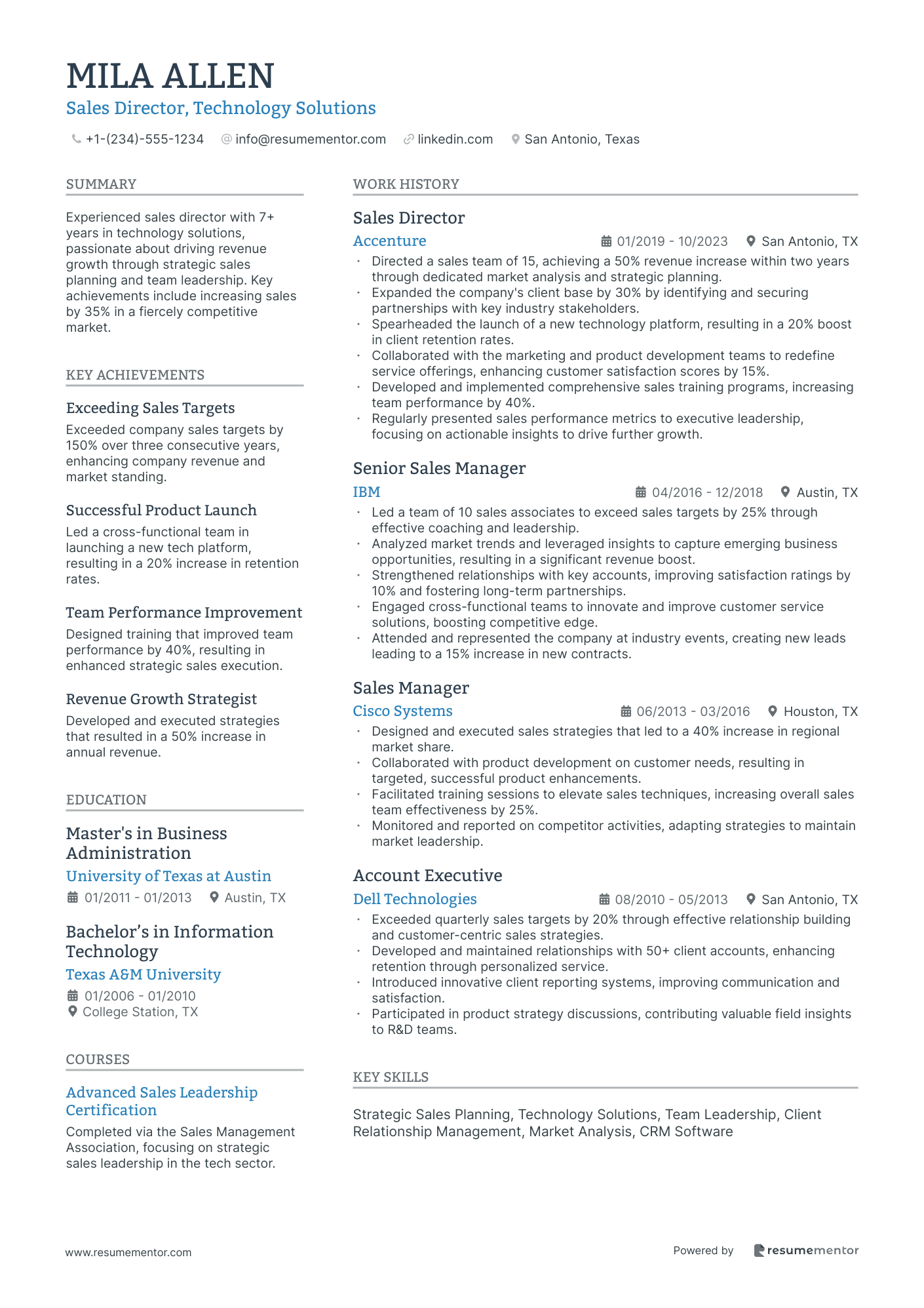 Sales Director, Technology Solutions