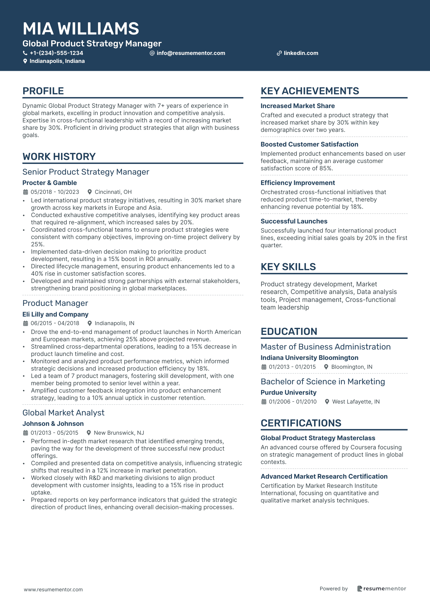 Global Product Strategy Manager