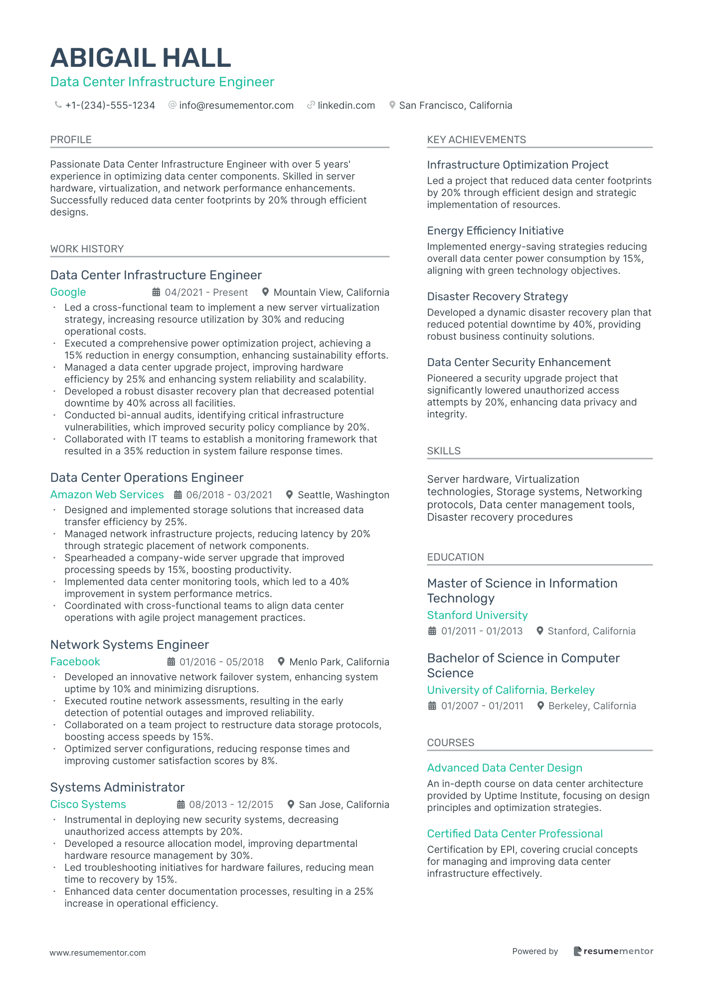 Data Center Infrastructure Engineer