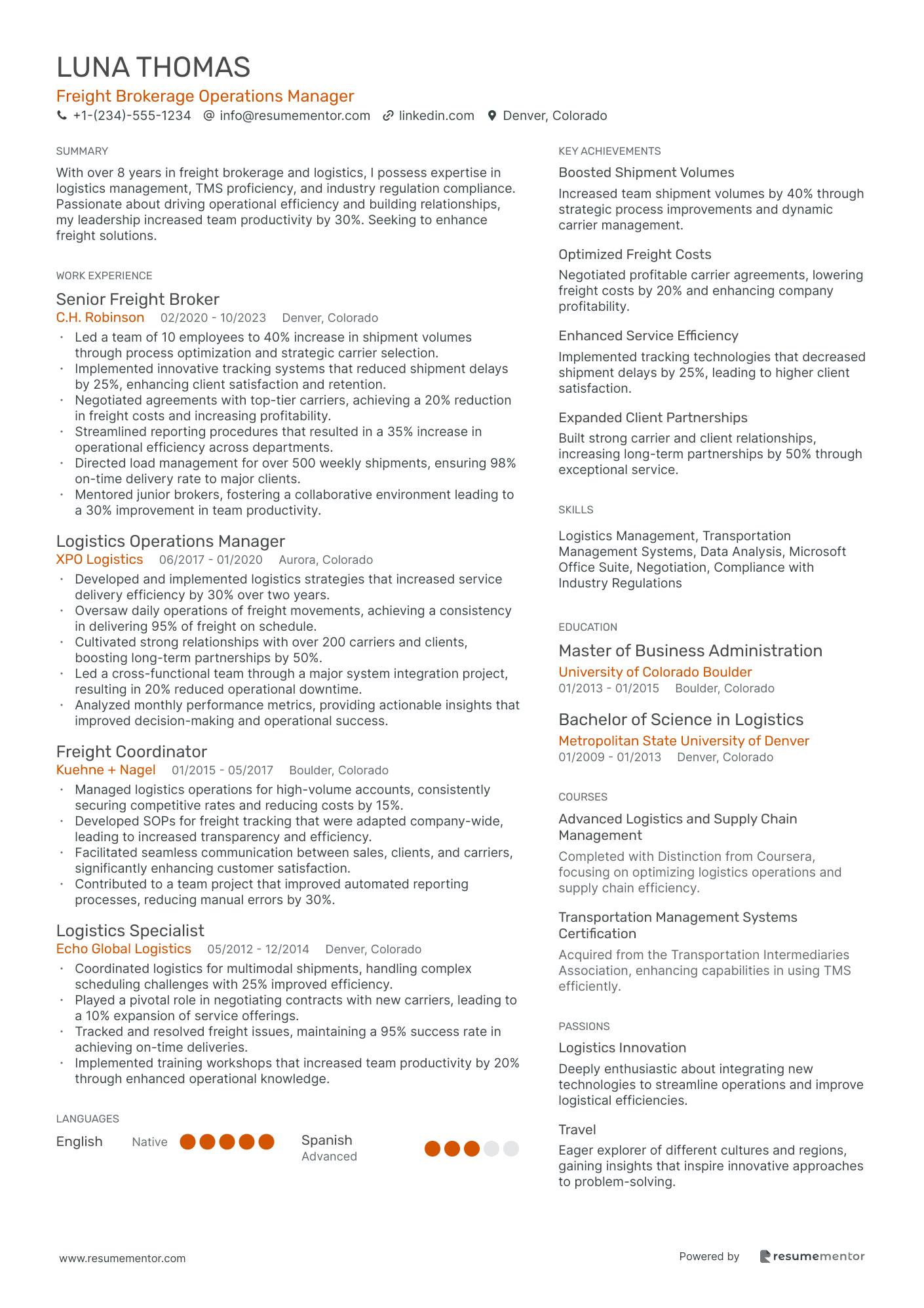 Freight Brokerage Operations Manager