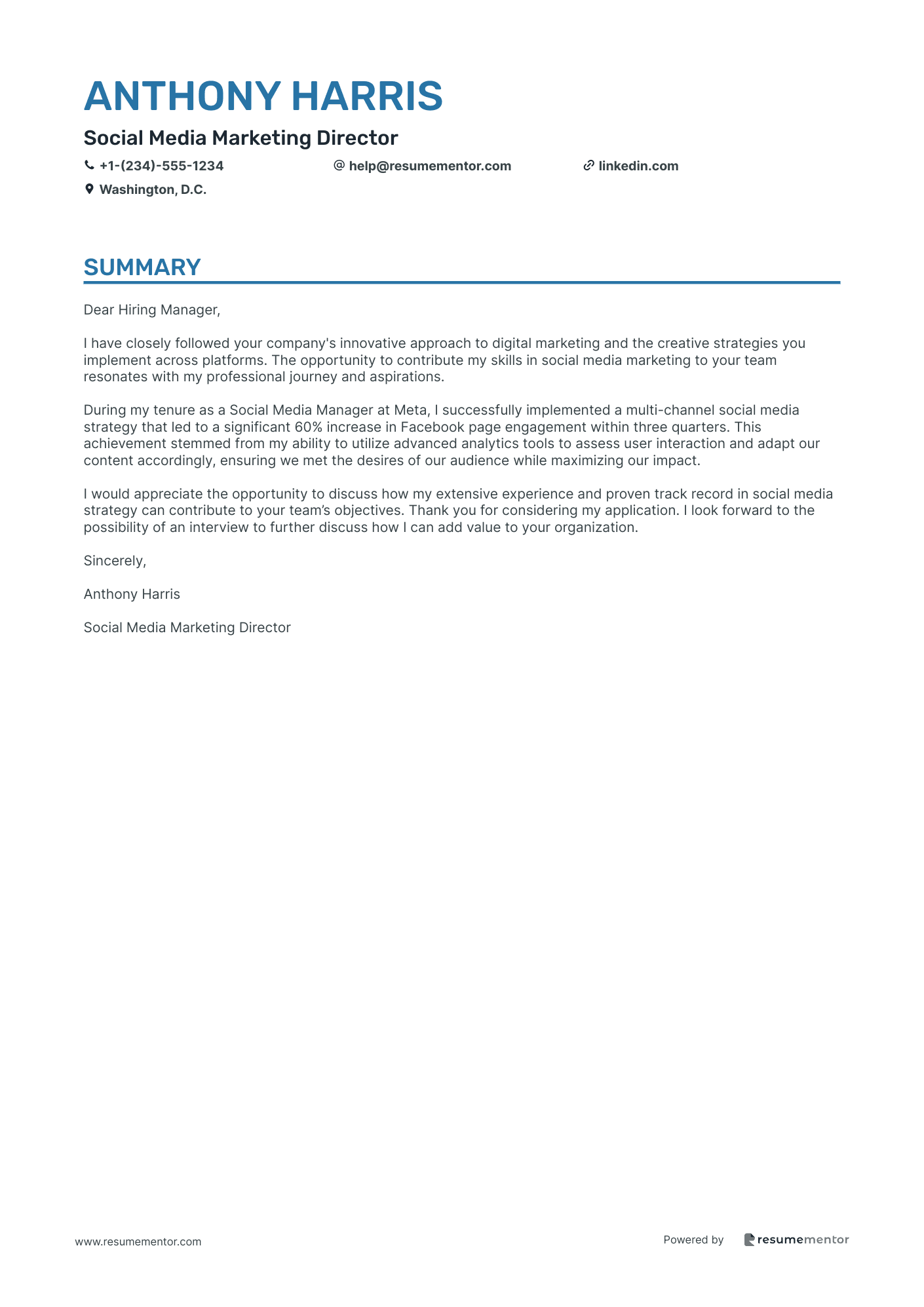 Social Media Marketing Director