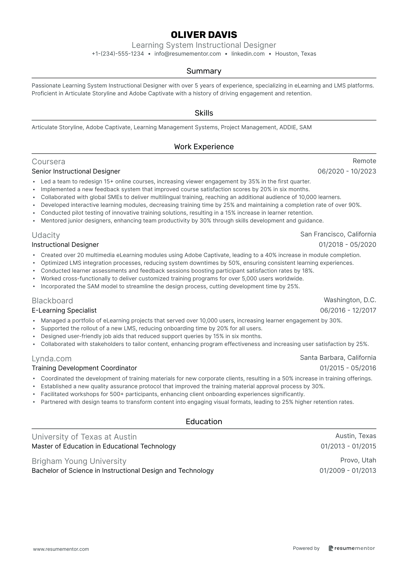 Learning System Instructional Designer