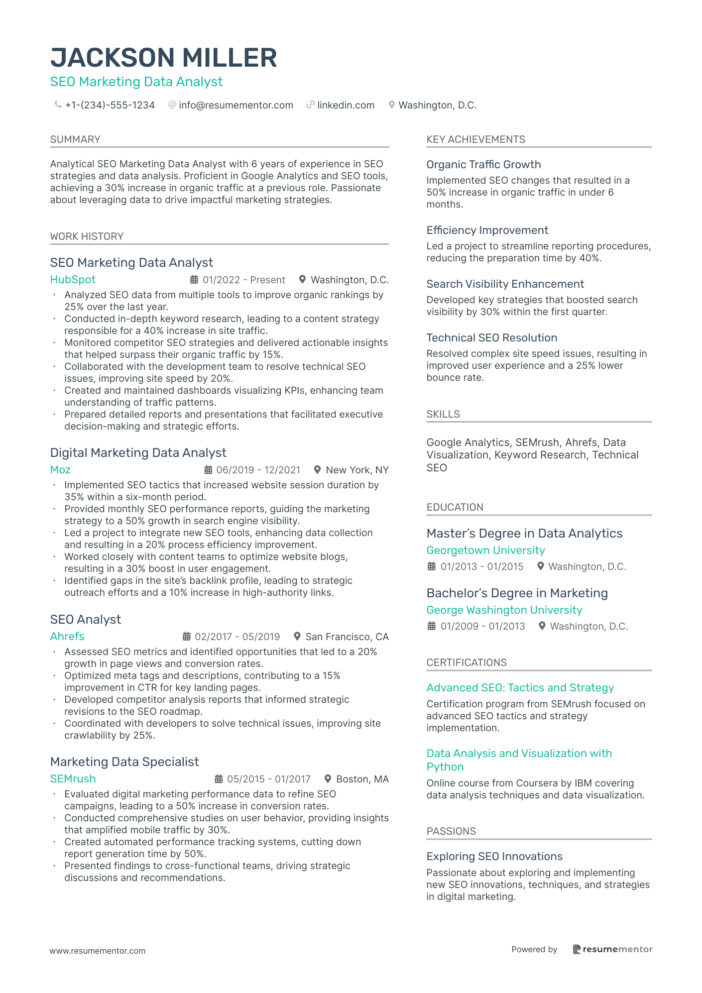 SEO Marketing Data Analyst