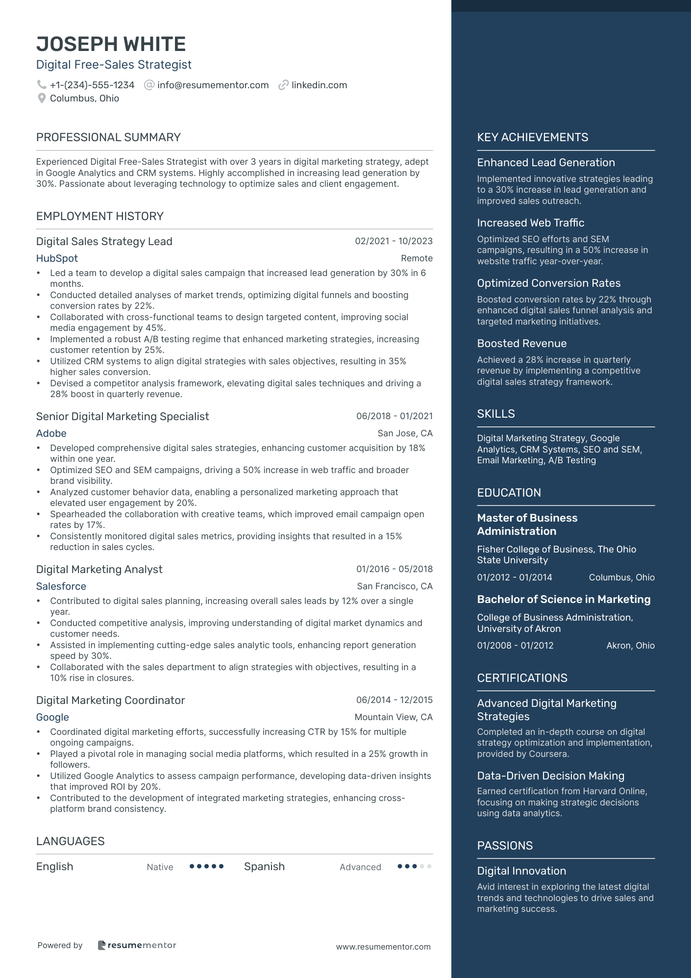 Digital Free Sales Strategist