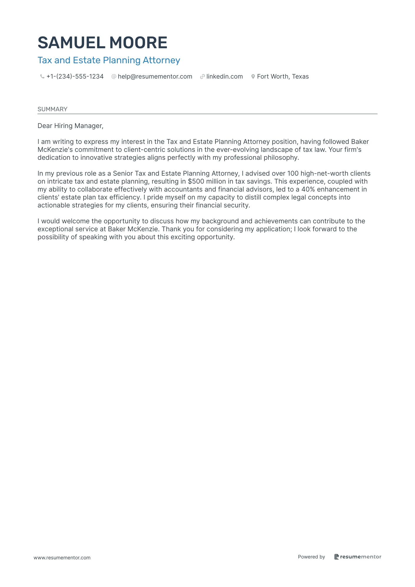 Tax and Estate Planning Attorney
