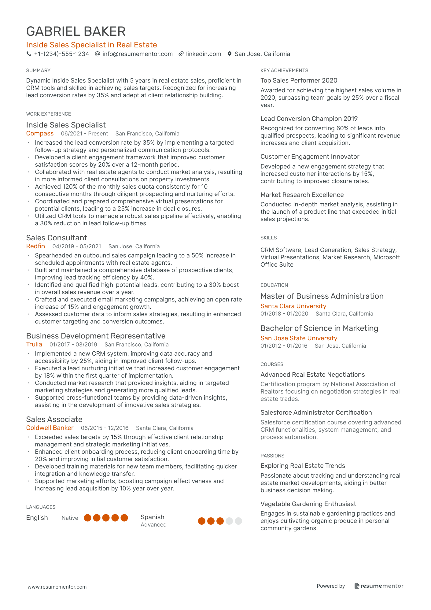 Inside Sales Specialist in Real Estate