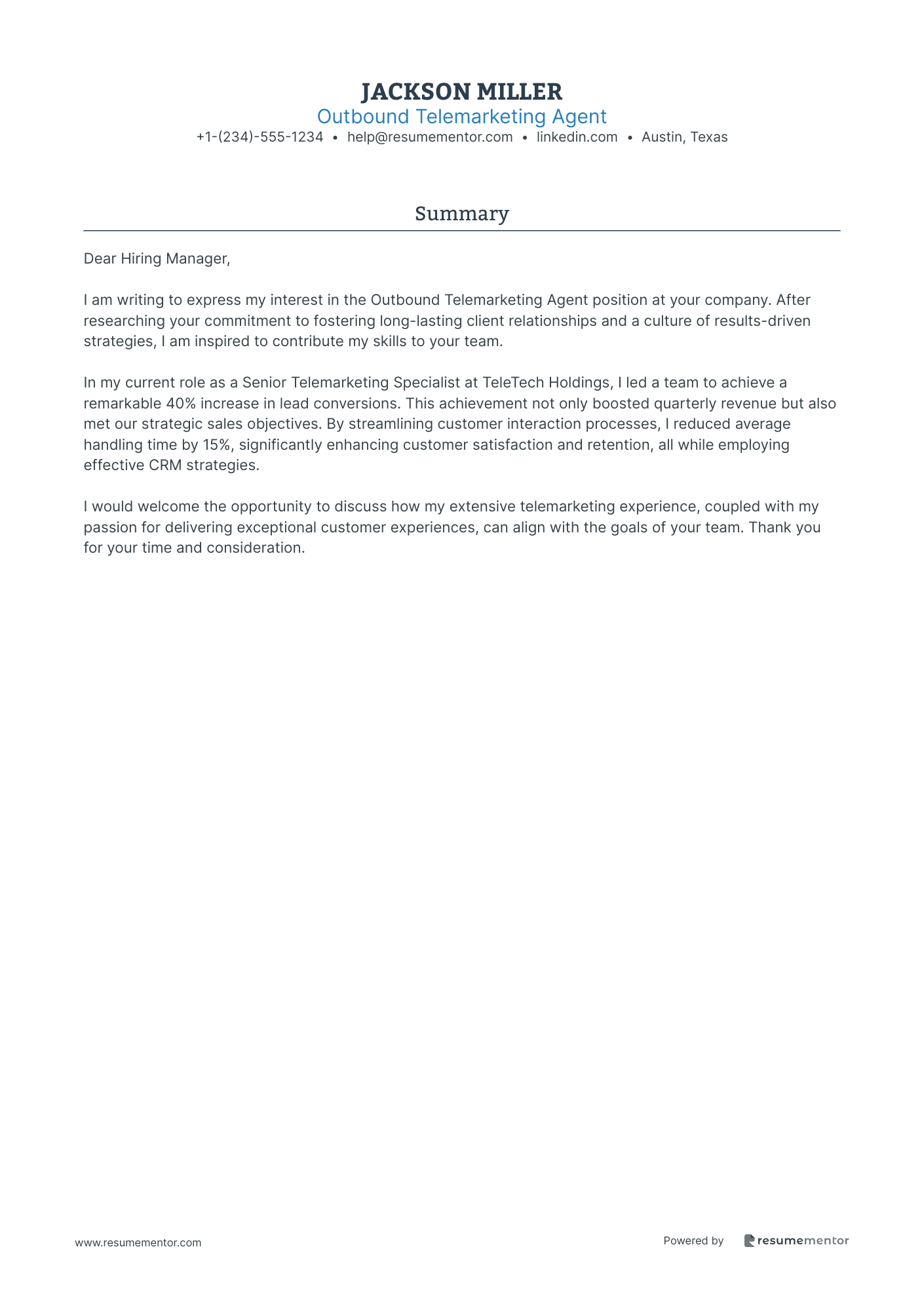 Outbound Telemarketing Agent