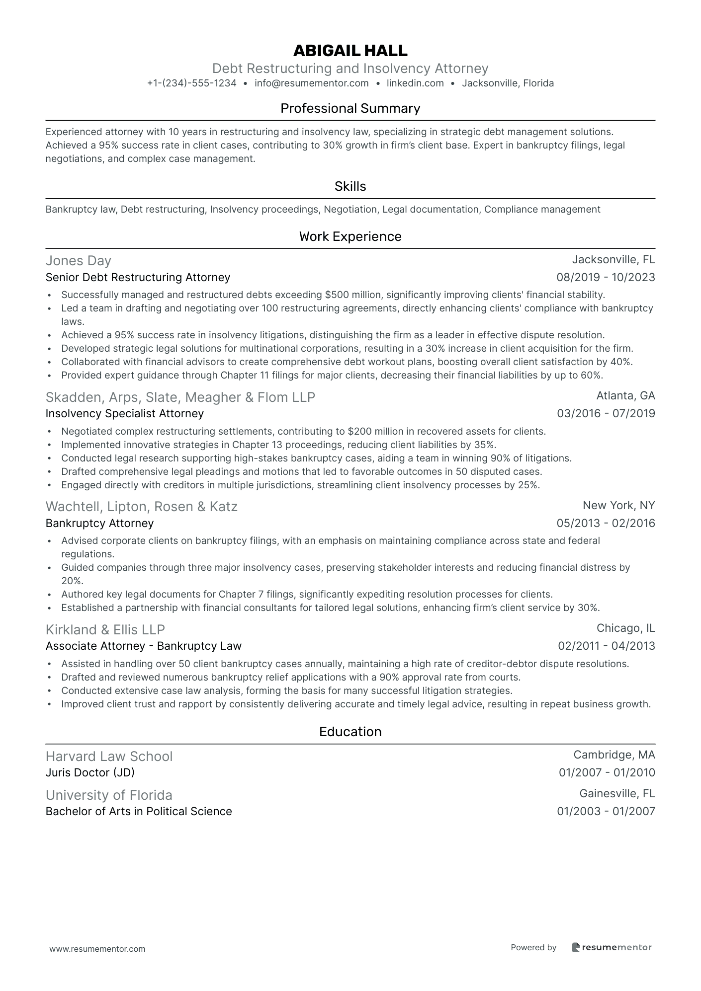 Debt Restructuring and Insolvency Attorney