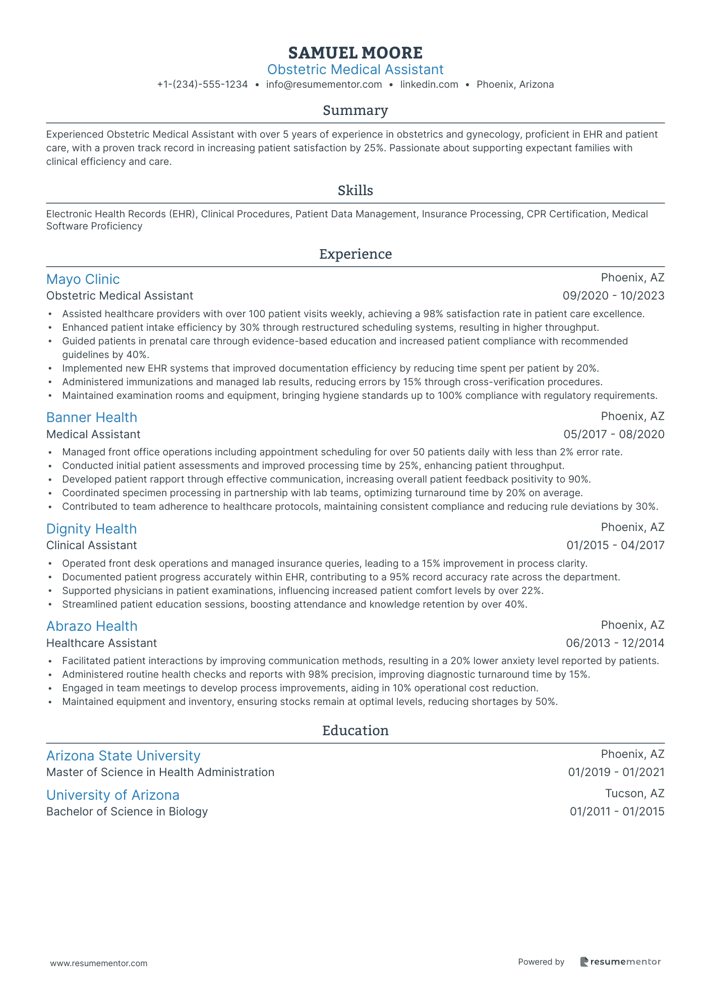 Obstetric Medical Assistant