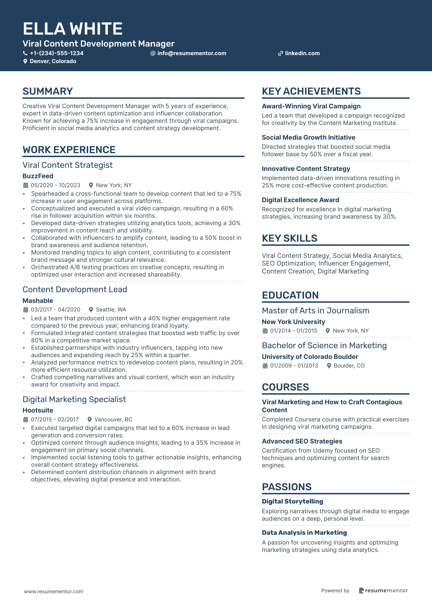 Viral Content Development Manager