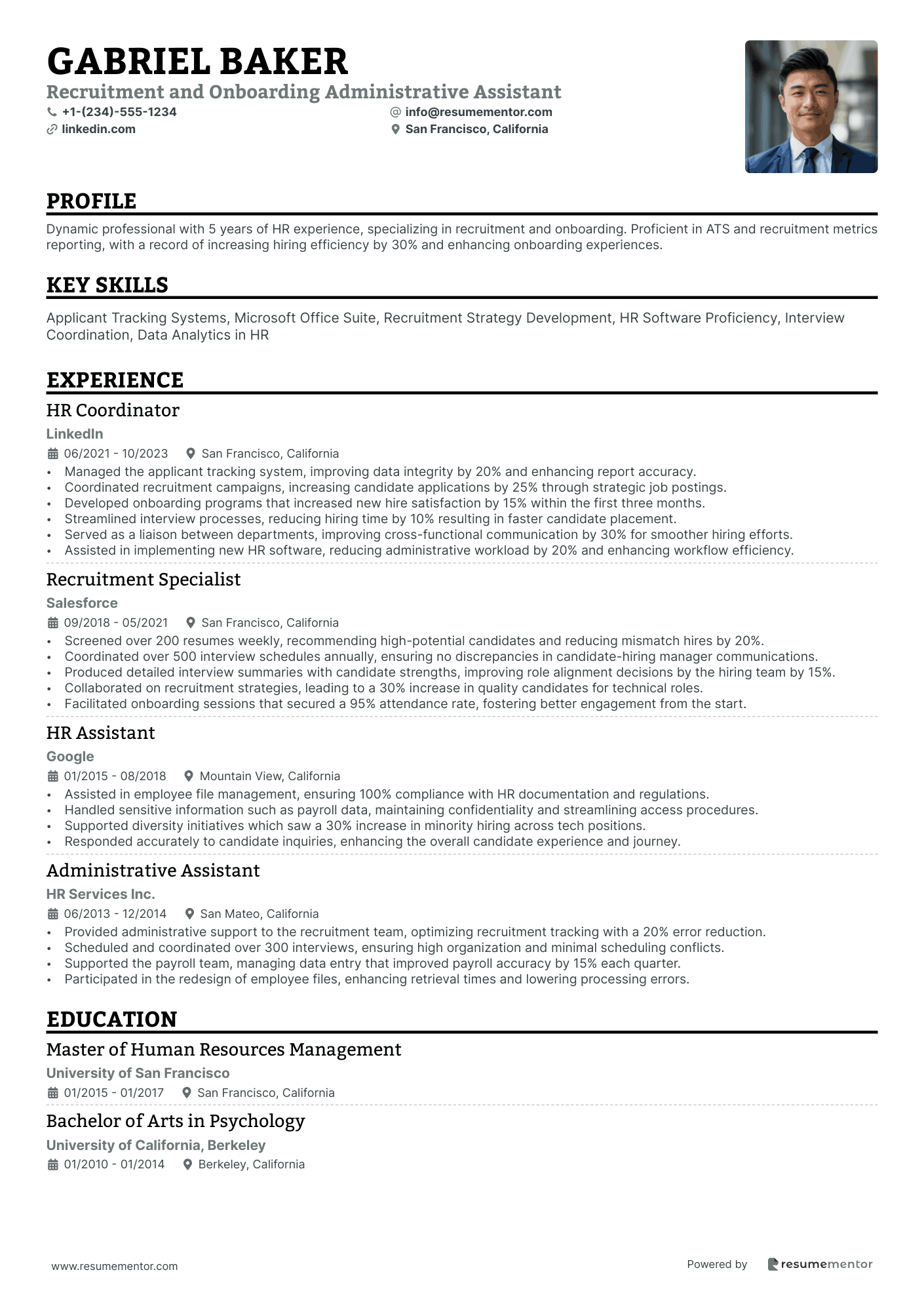 Recruitment and Onboarding Administrative Assistant