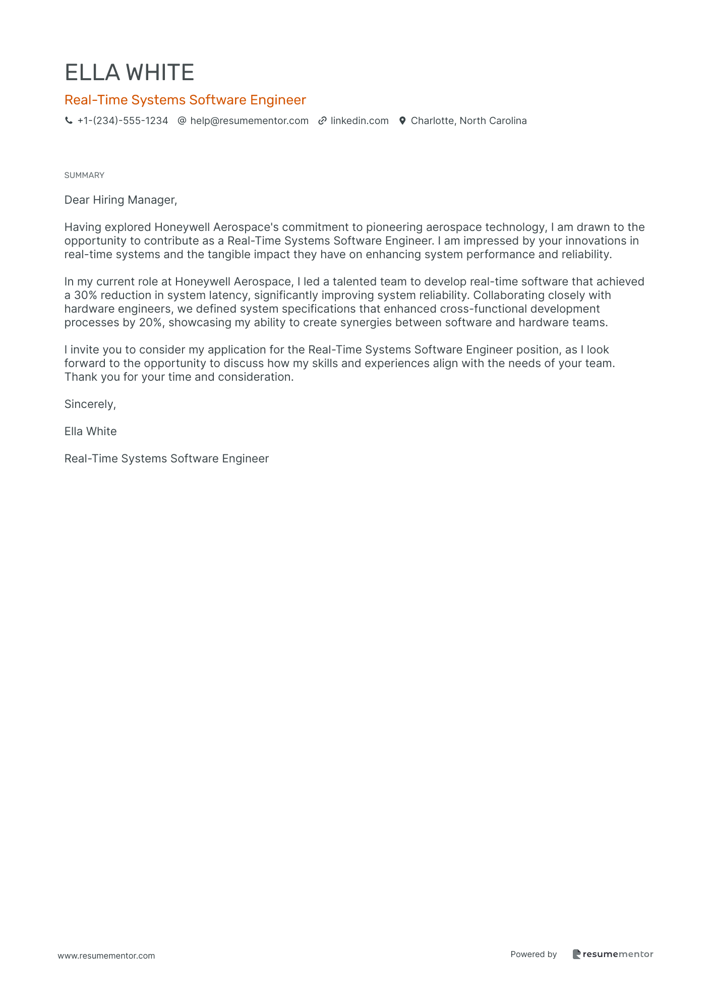 Real Time Systems Software Engineer
