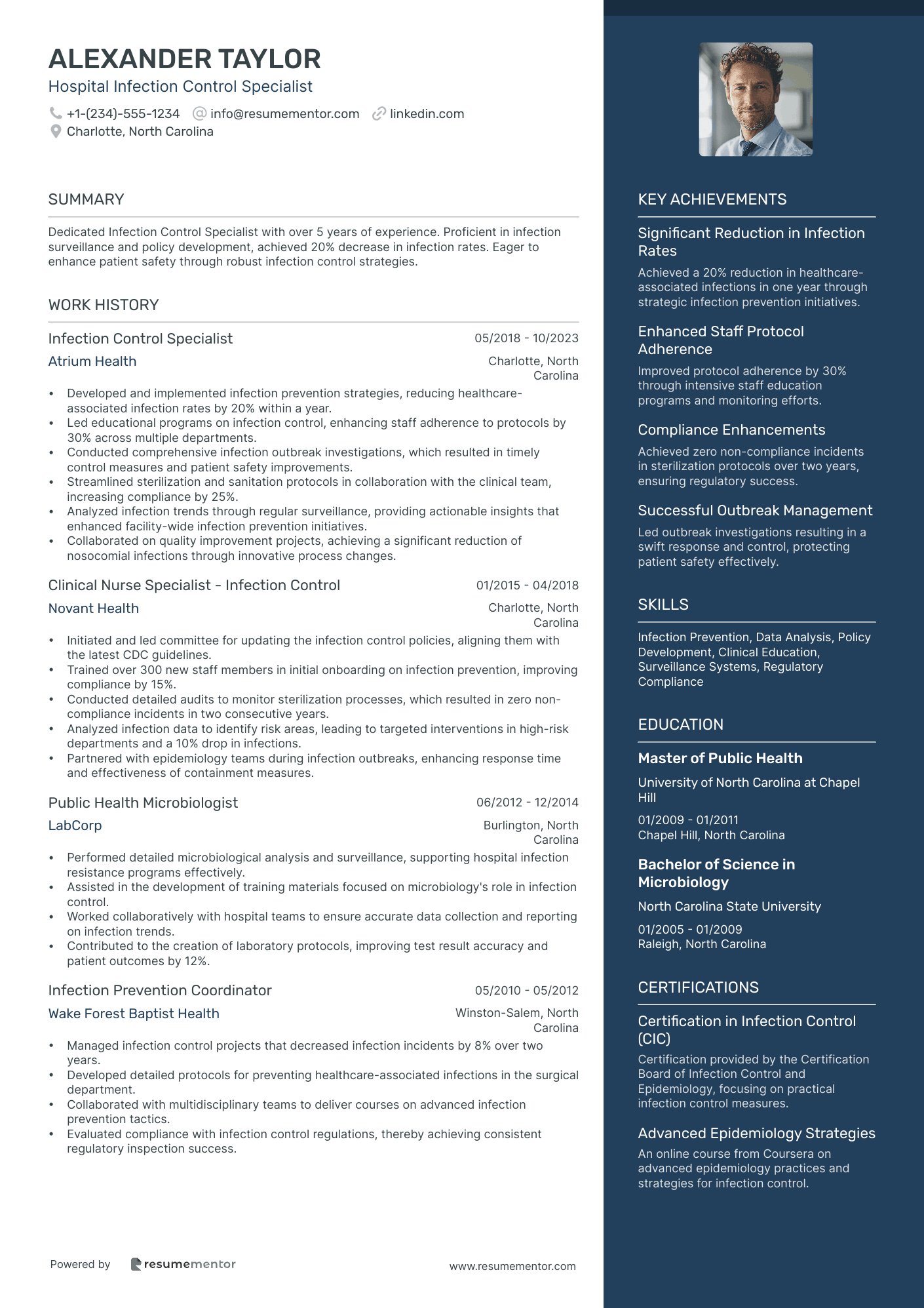 Hospital Infection Control Specialist