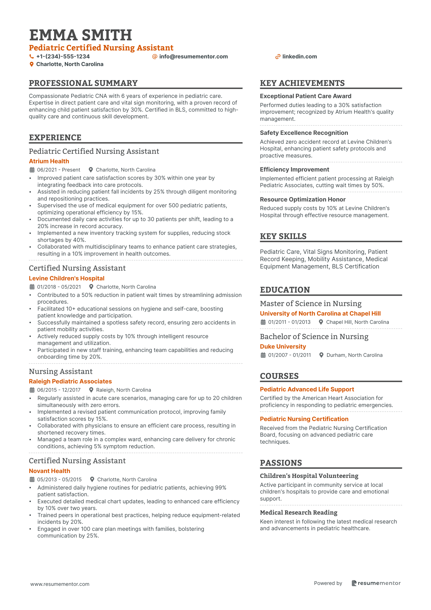 Pediatric Certified Nursing Assistant