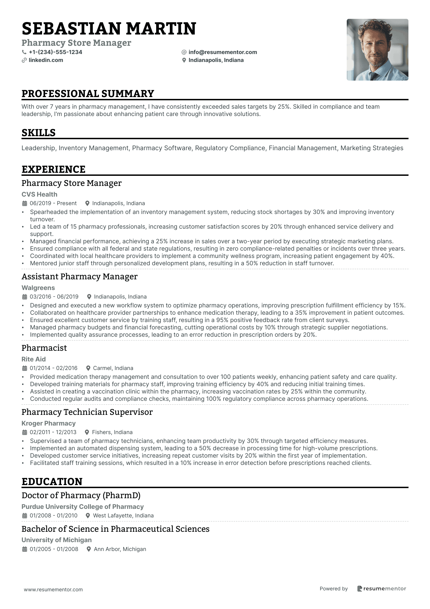 Pharmacy Store Manager