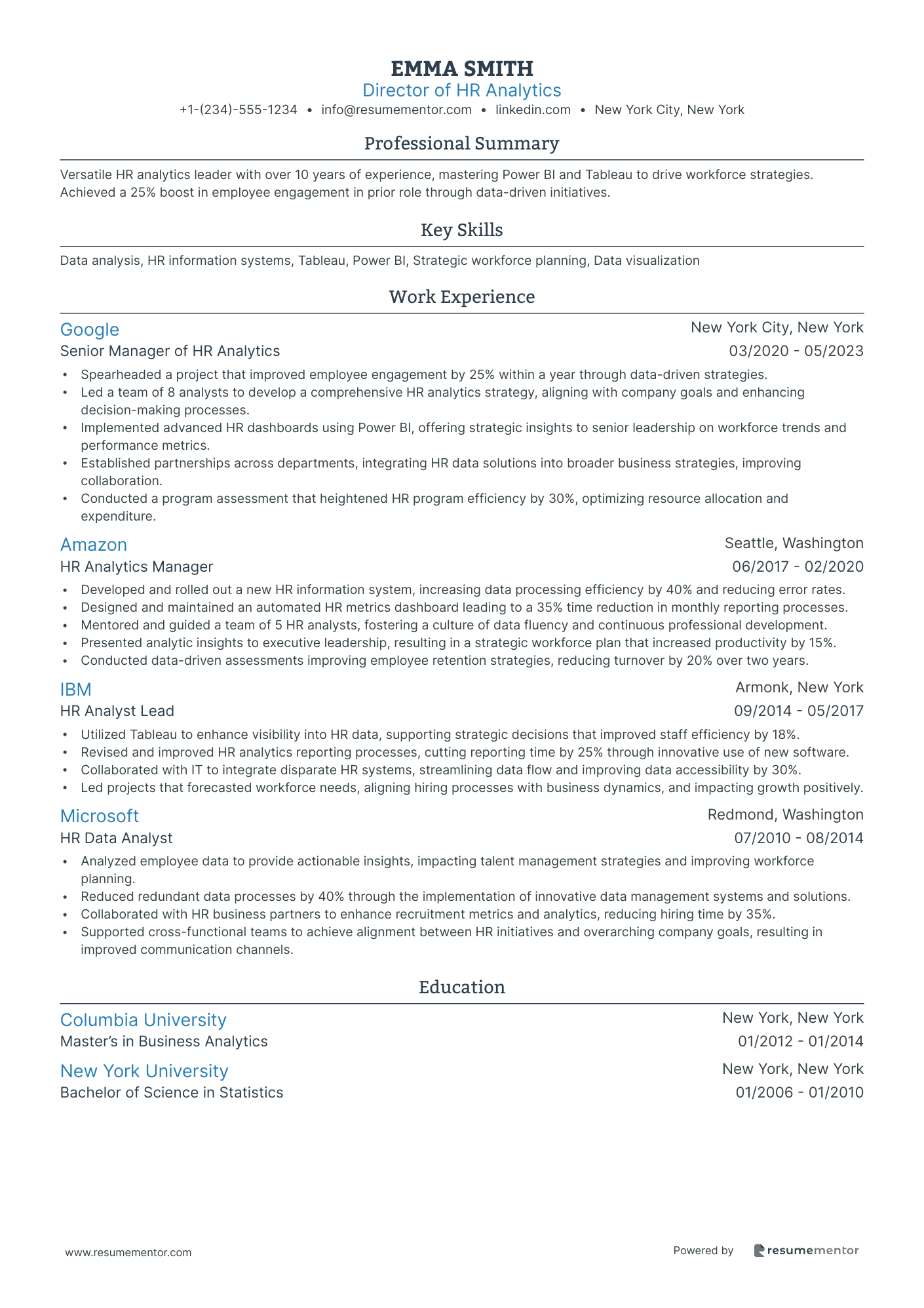 Director of HR Analytics