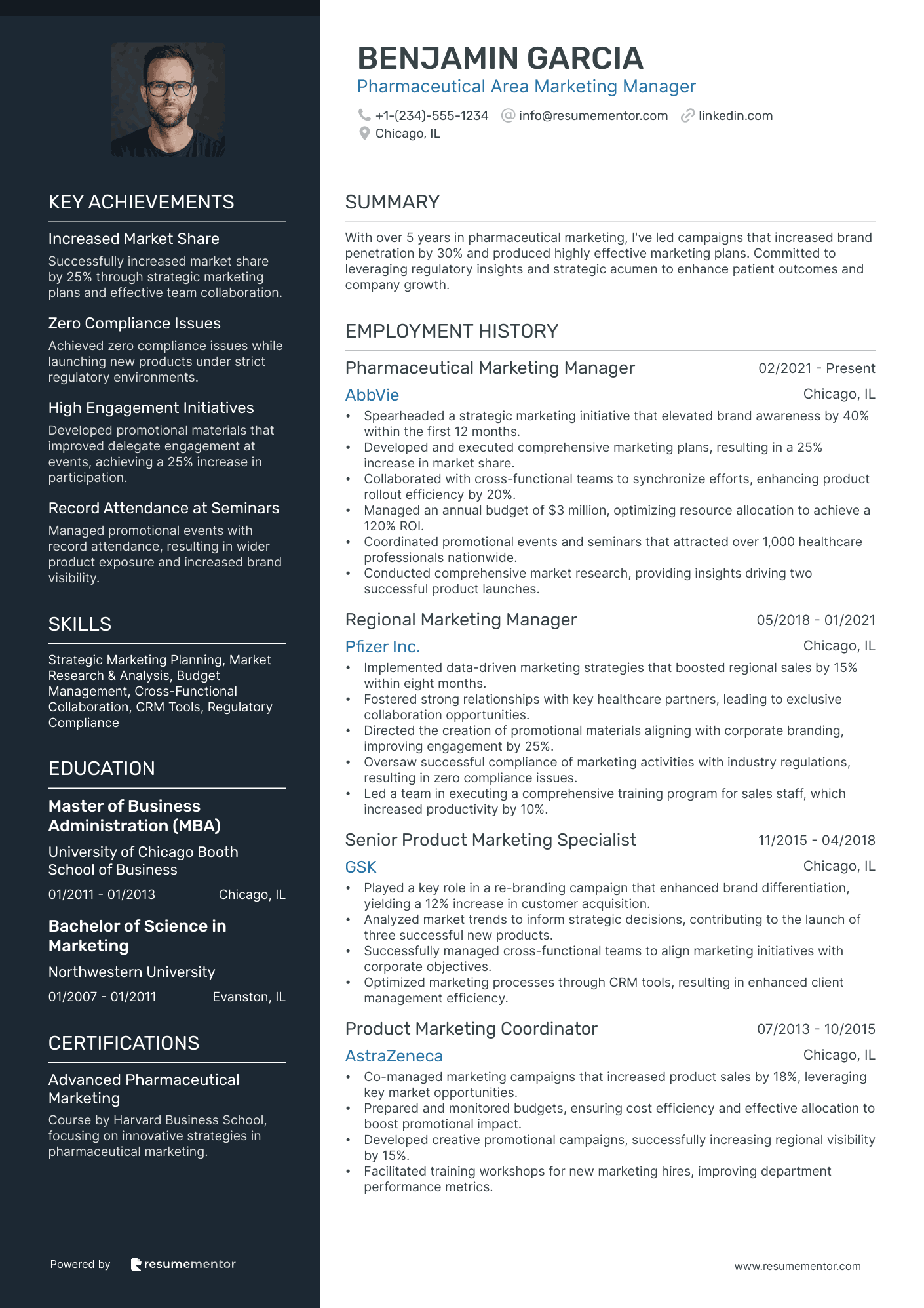 Pharmaceutical Area Marketing Manager
