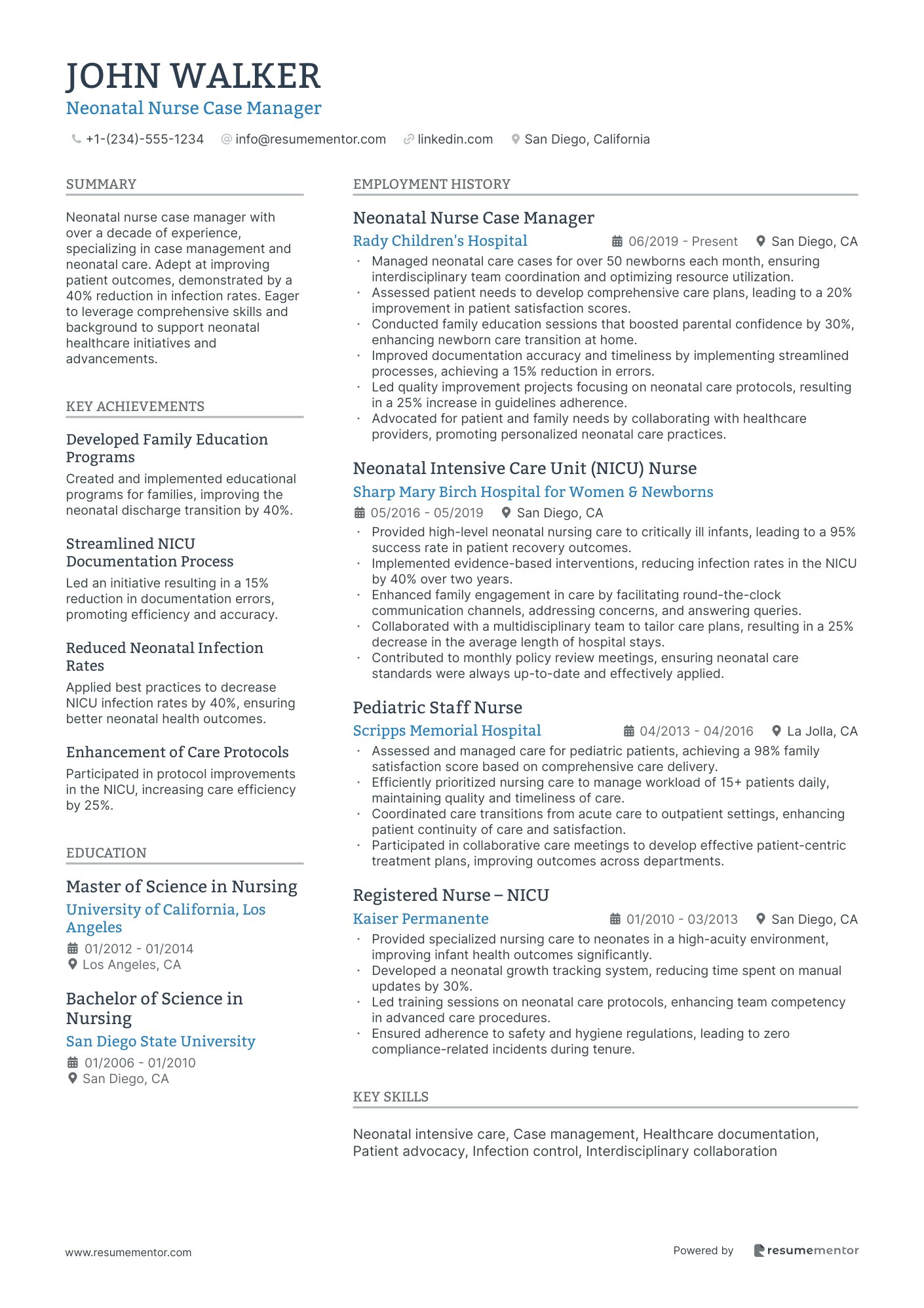 Neonatal Nurse Case Manager